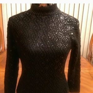 SEQUINS WOOL SWEATER